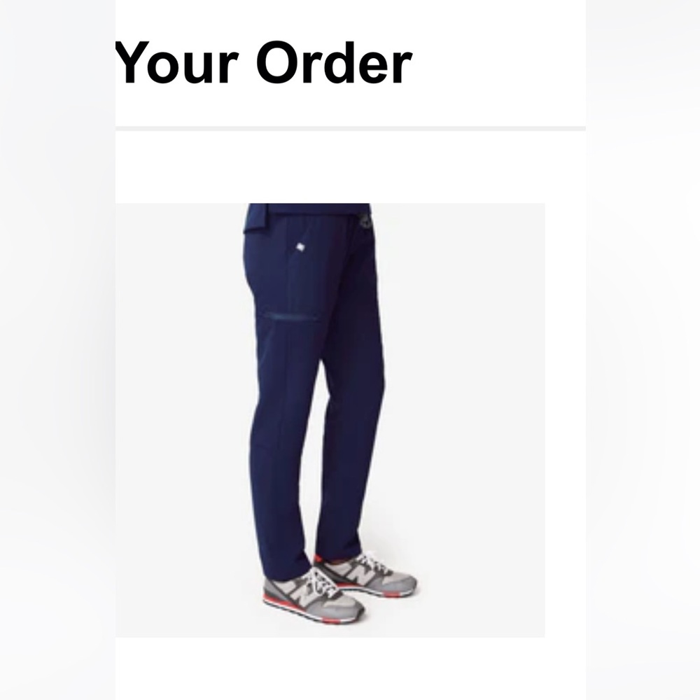 Figs Navy Blue Slim/Straight Leg Scrub Pant/Bottom XXS